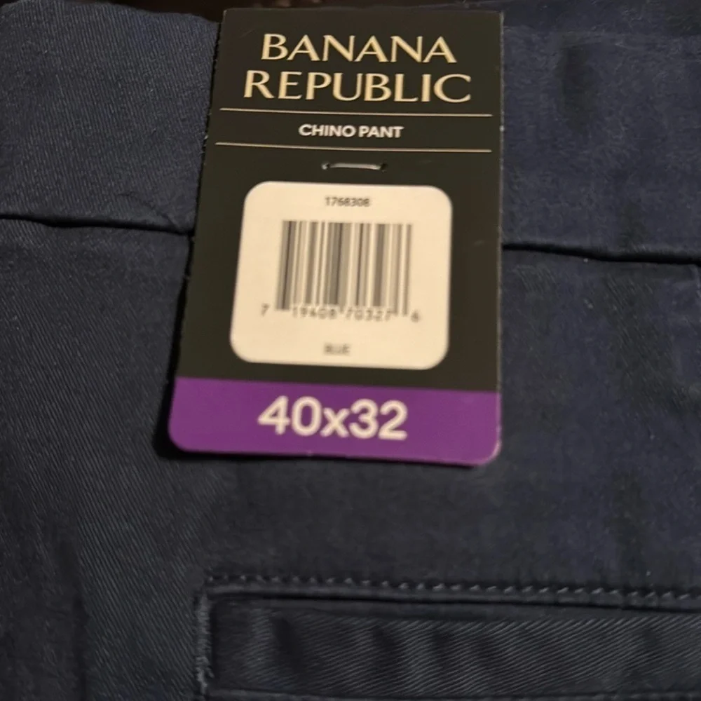 Banana Republic Men’s Chino Pant Blue 40x32